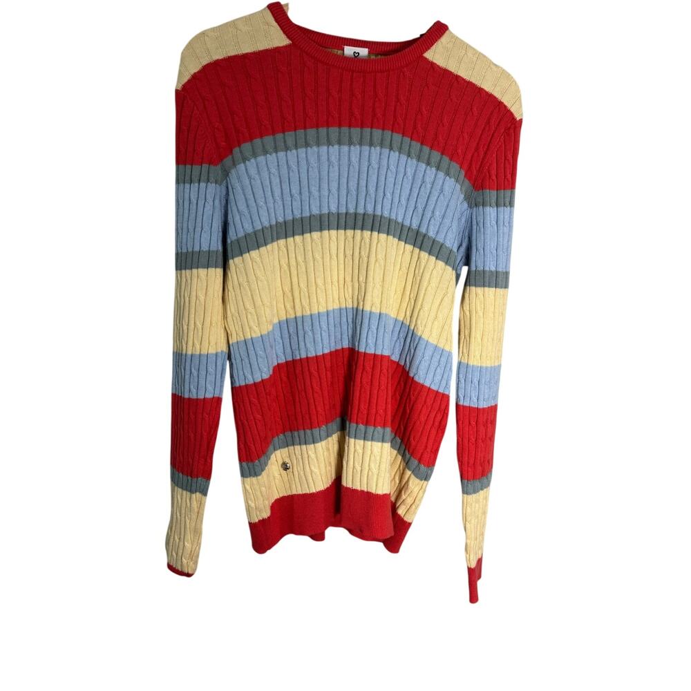 Daily Sports Striped Sweater Large